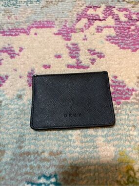 DKNY Black Slim Card Holder Wallet